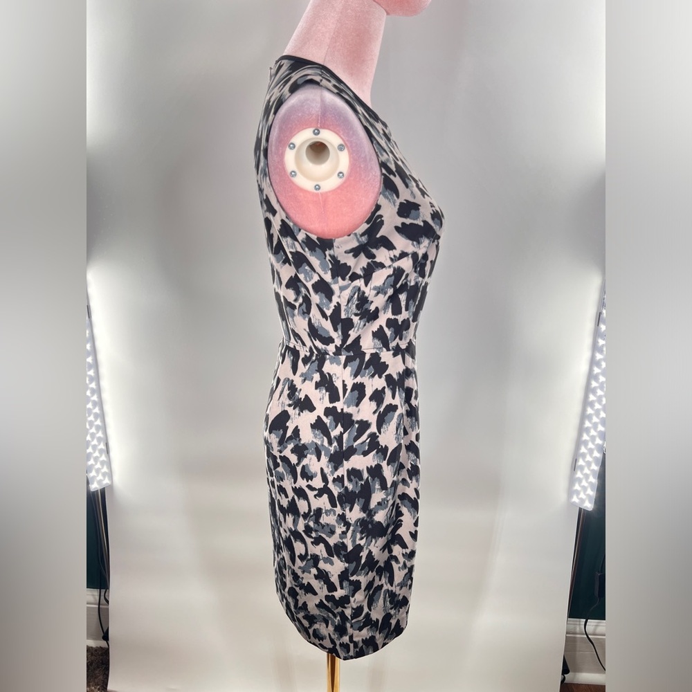 EUC Loft Animal Print Sheath Dress - Picture 7 of 11
